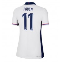 Camiseta Inglaterra Phil Foden #11 Primera Equipación para mujer Eurocopa 2024 manga corta